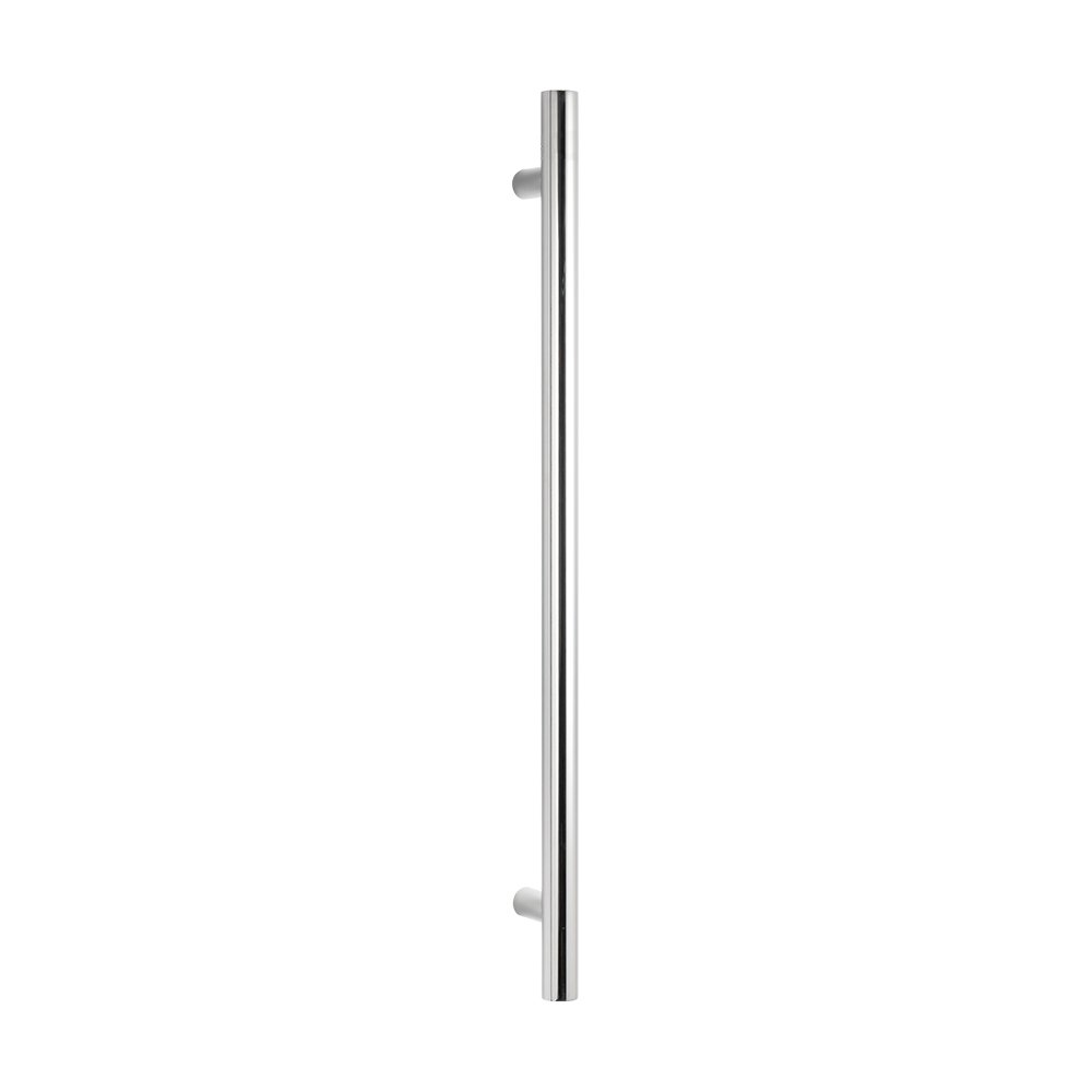 radiant vertical heated towel rail polished
