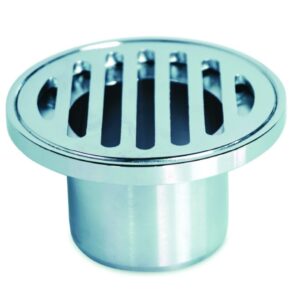 plastec round tapered floor waste chrome