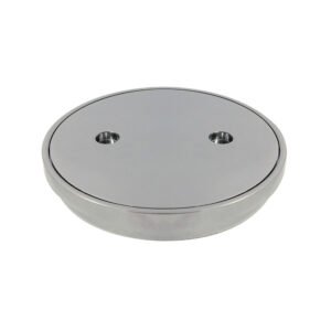 austworld round clear out floor waste 100mm chrome