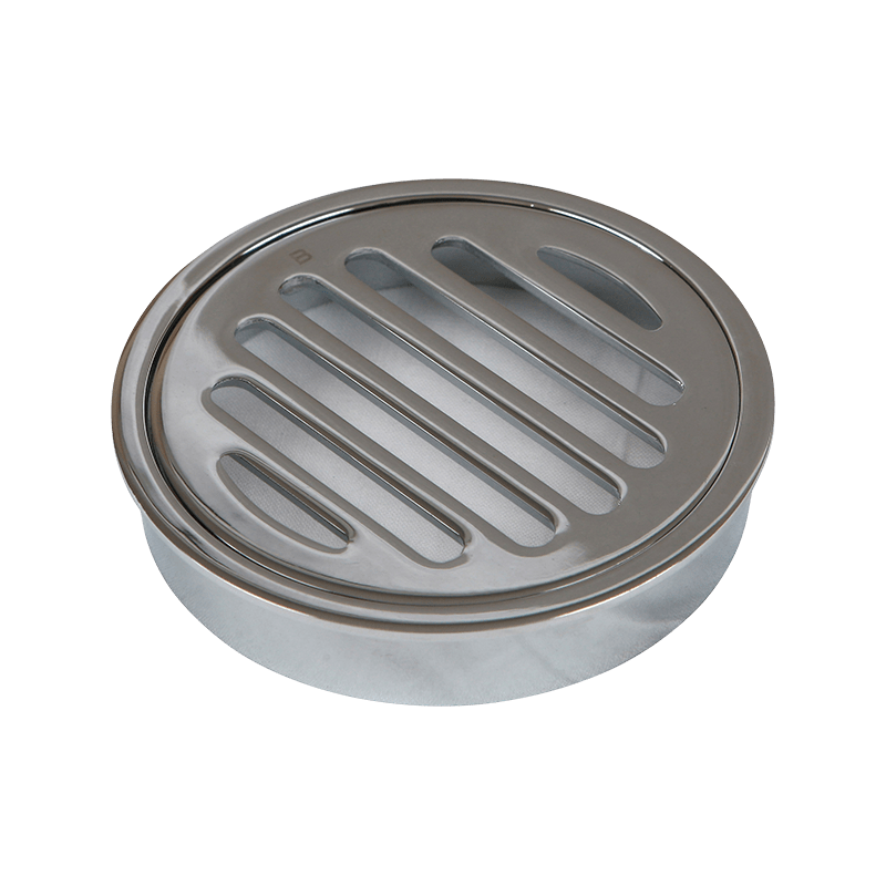 brasshards round floor waste chrome