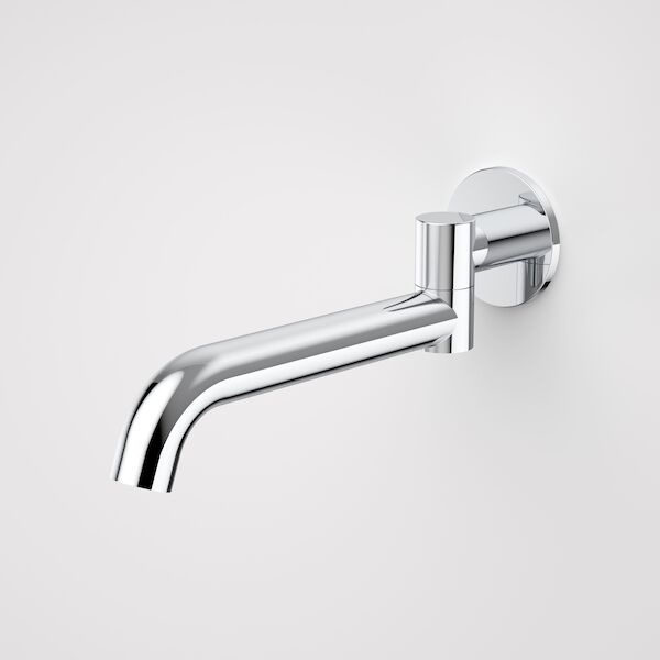 caroma liano ii swivel wall bath spout chrome