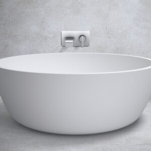 apaiser lunar marble freestanding round bath