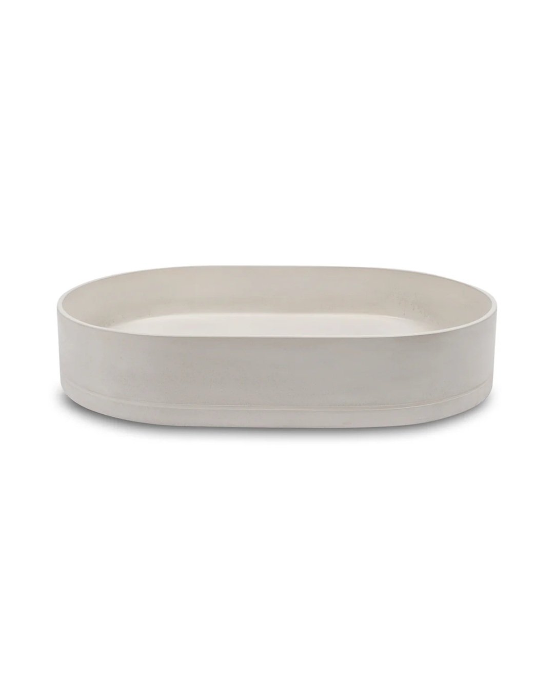 nood co pill ivory surface mount concrete basin