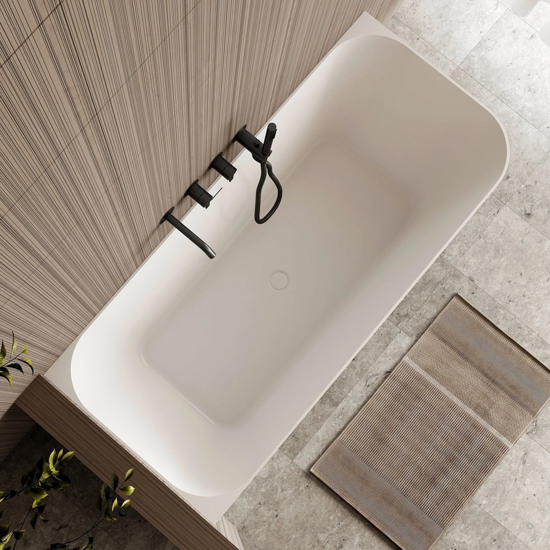 cassa design ashton corner freestanding bath top view