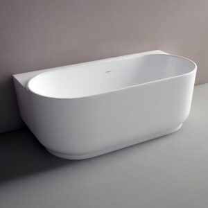 studio bagno lust back to wall freestanding bath