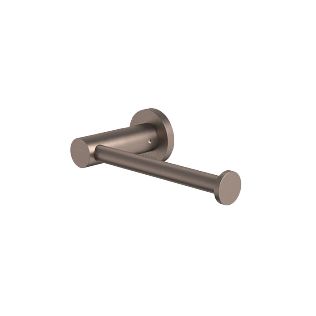 caroma liano ii toilet roll holder brushed bronze