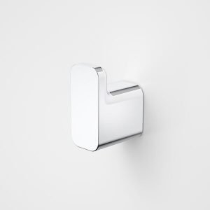 caroma luna robe hook chrome finish.