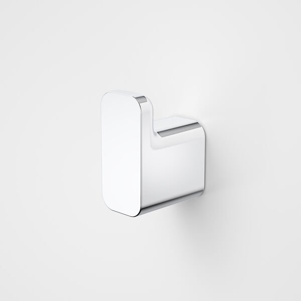 caroma luna robe hook chrome finish.