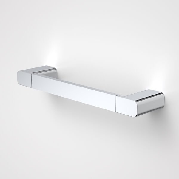 caroma luna hand towel holder chrome finish.
