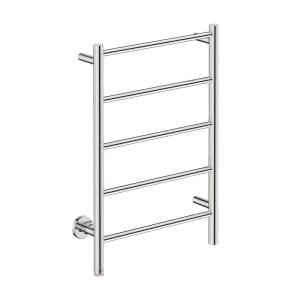 bathroom butler natural 5bar heated towel rail polished stainless steel finish