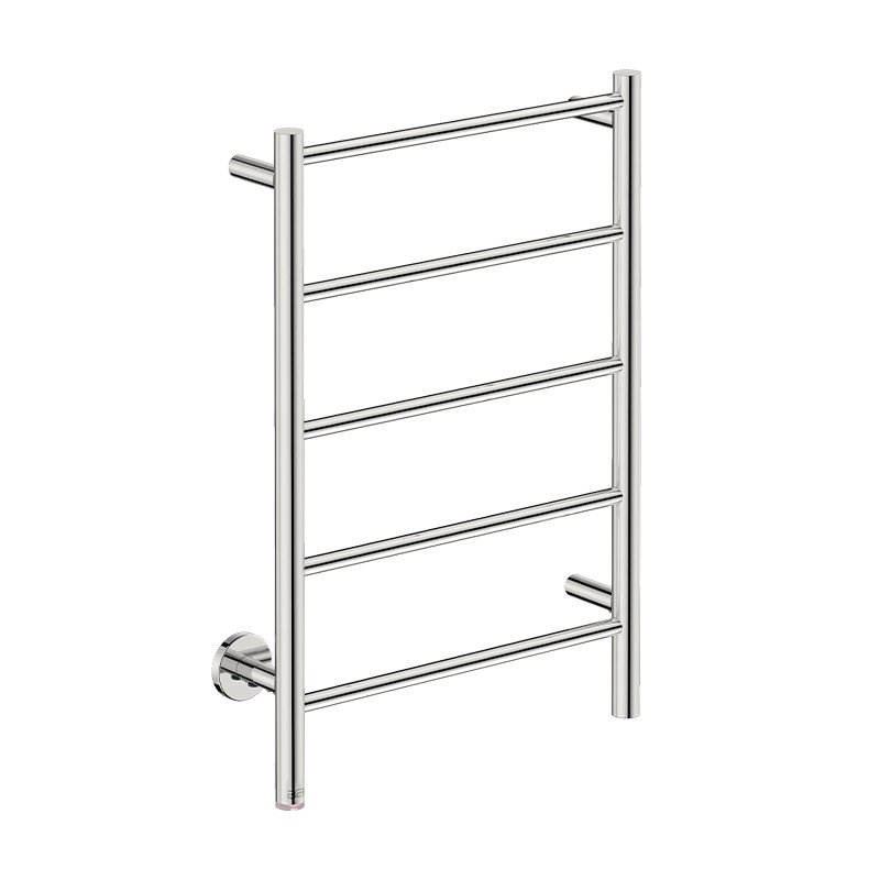 bathroom butler natural 5bar heated towel rail polished stainless steel finish