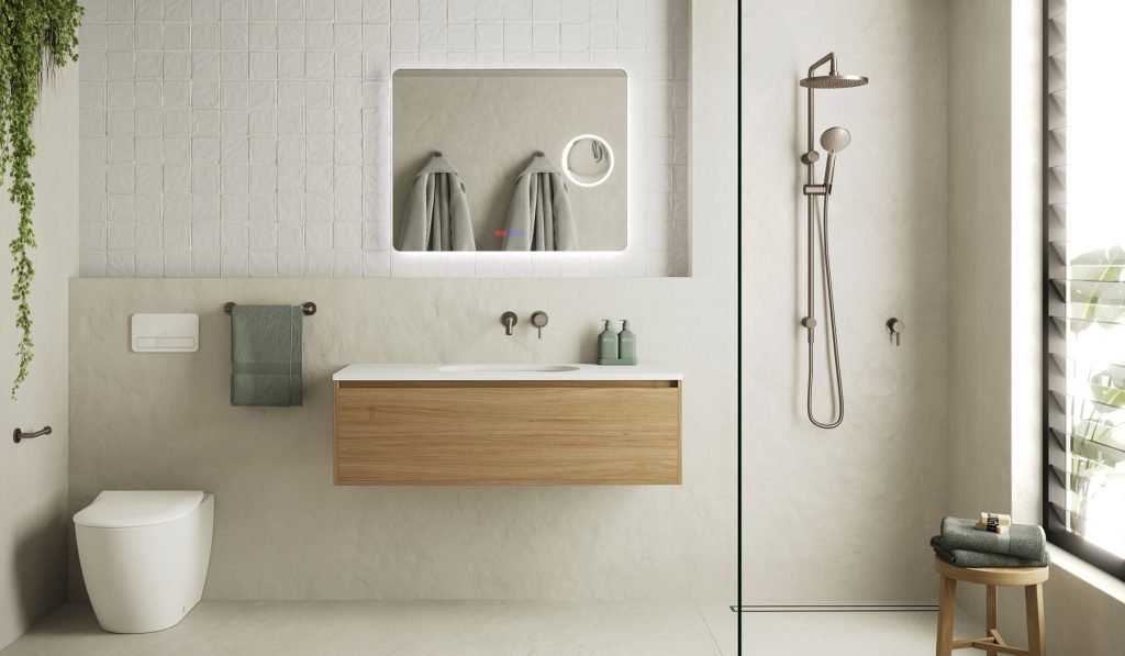 villeroy & boch architectura style soho shower system brushed nickel