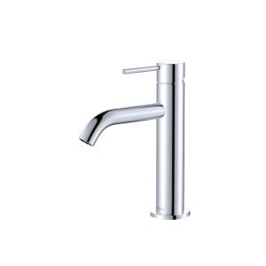 Fienza kaya basin mixer chrome finish.