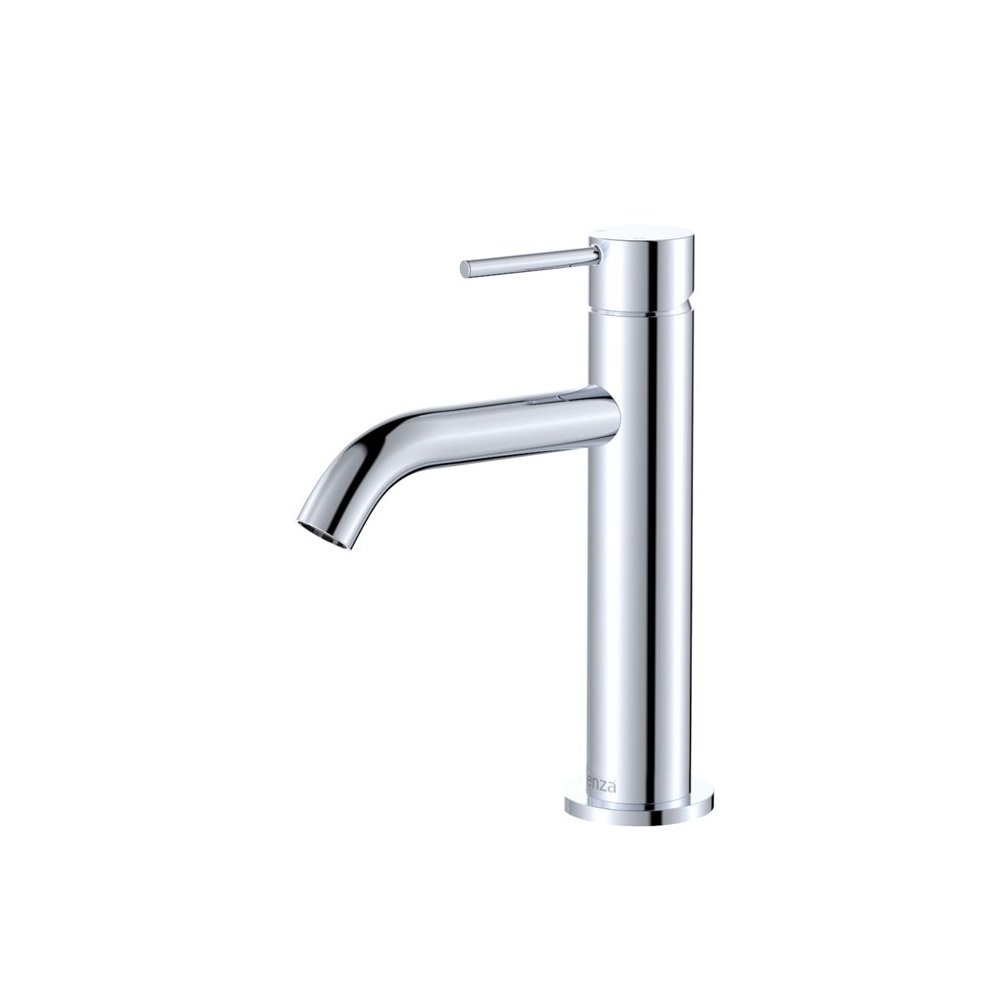Fienza kaya basin mixer chrome finish.