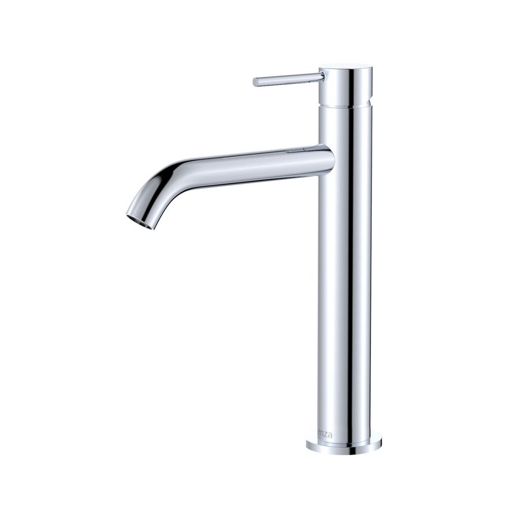 Fienza Kaya medium basin mixer chrome finish.