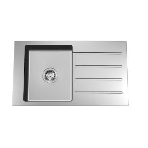 caroma evolution care single bowl sink.