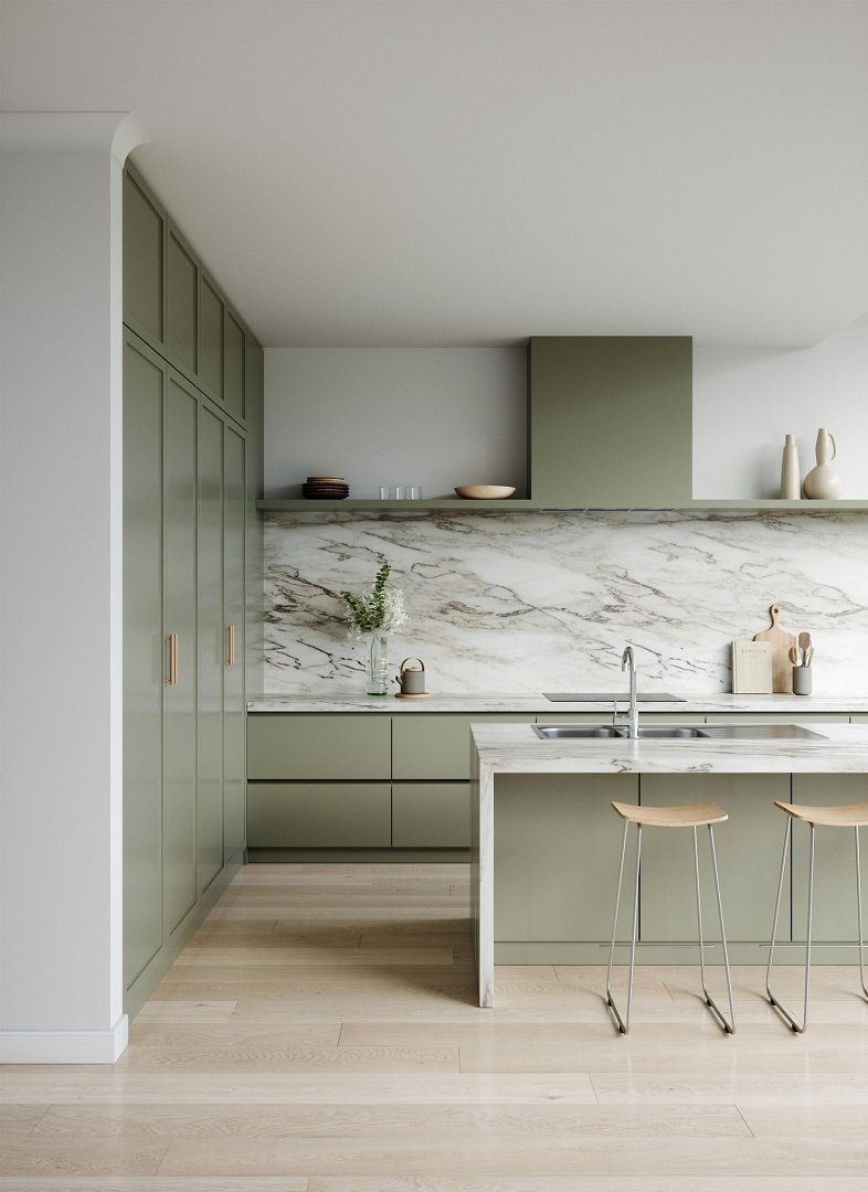 Oliveri Flinders kitchen sink with Essente sink mixer.