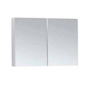 arto pencil edge 900 two door mirrored shaving cabinet.