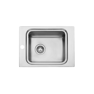 oliveri pura single bowl care sink with 1 taphole, no drainer.