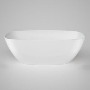 caroma contura ii 1700 freestanding bath gloss white finish.