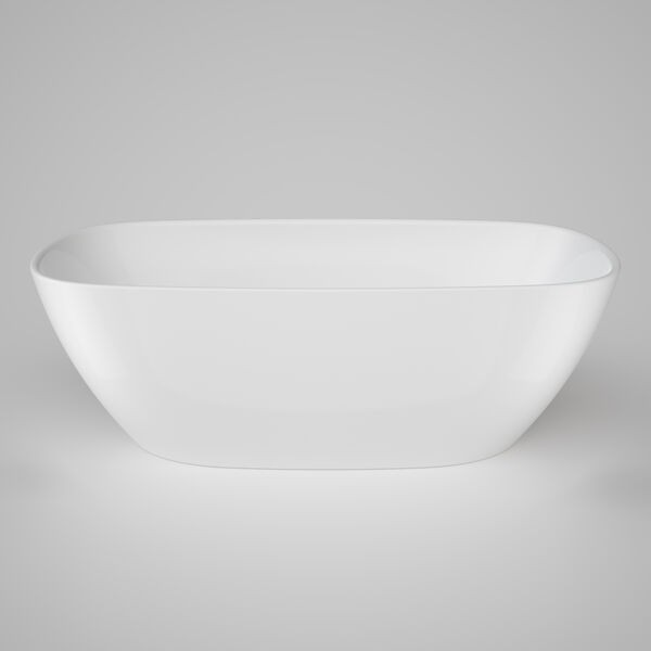caroma contura ii 1700 freestanding bath gloss white finish.