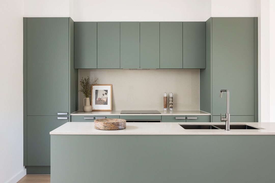 Phoenix Mekko brushed nickel sink mixer - Brooklyn Photo Dylan James.