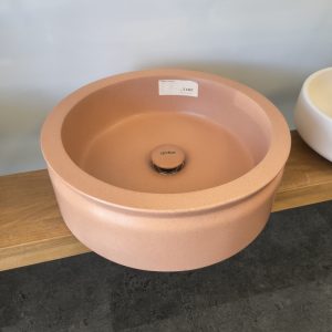 Apaiser Ode 'red earth' finish marble basin.