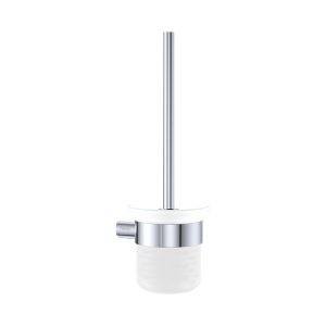 Fienza empire slim toilet brush holder chrome finish.