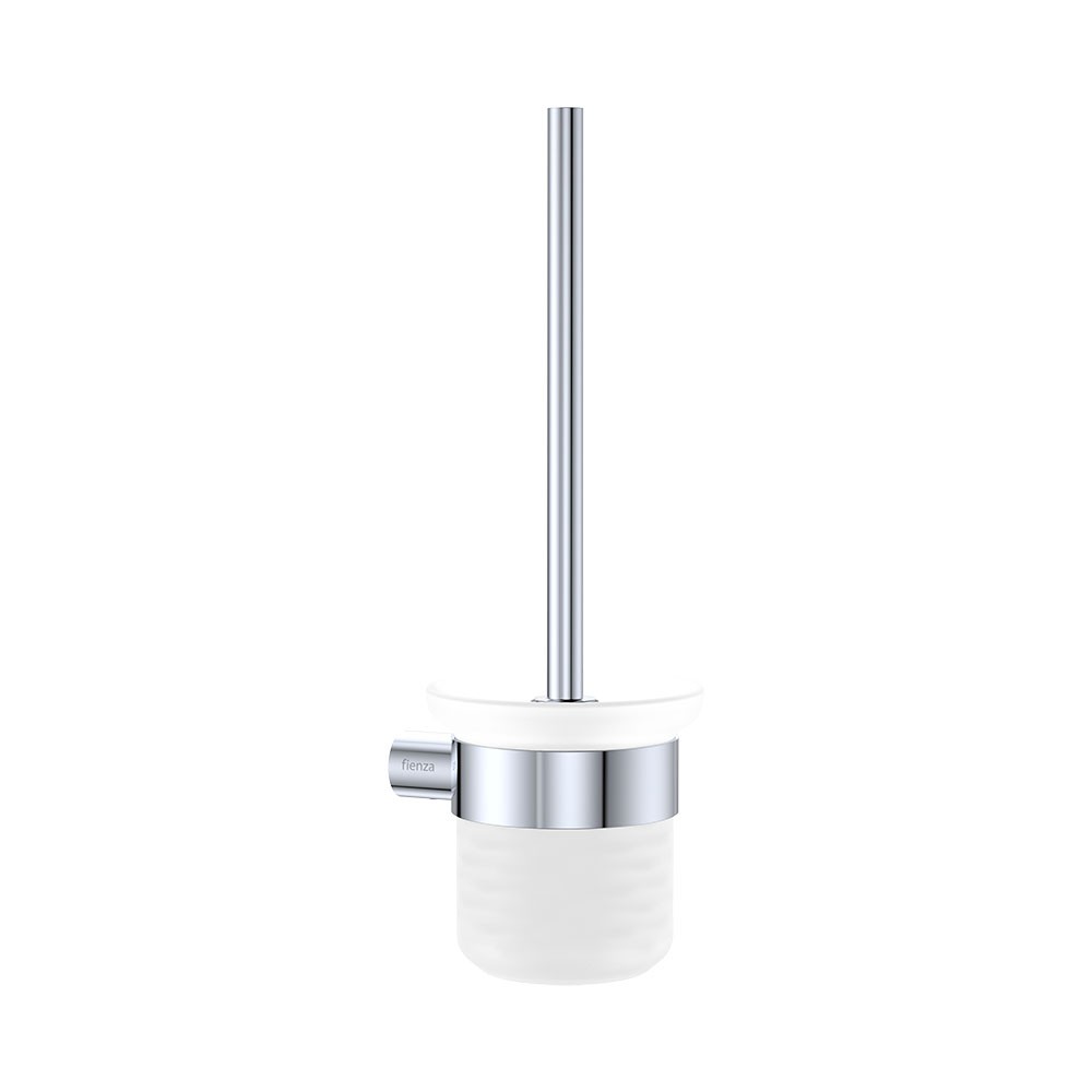 Fienza empire slim toilet brush holder chrome finish.