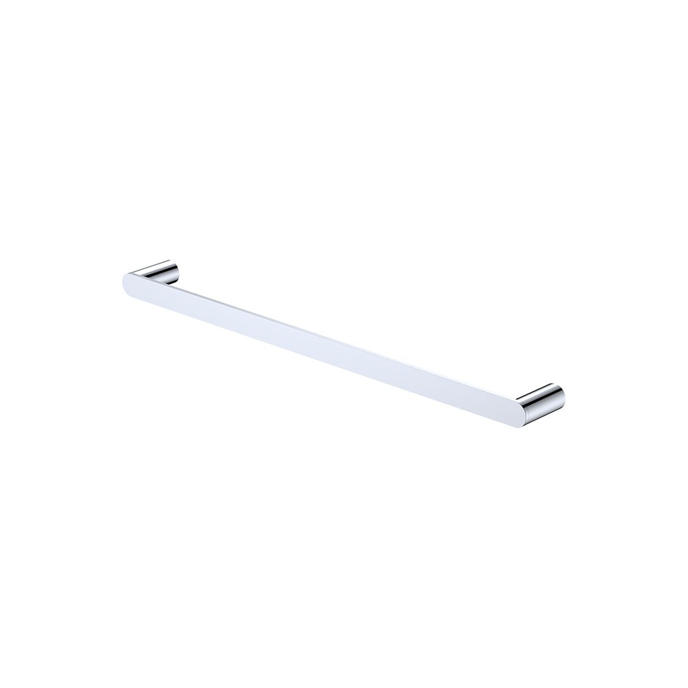 Fienza empire slim 600 single towel rail chrome finish.
