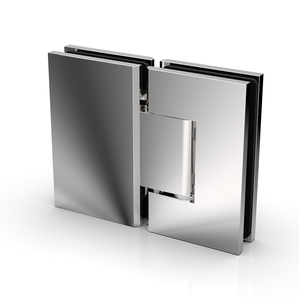 Faucet strommen glass to glass shower door hinge.