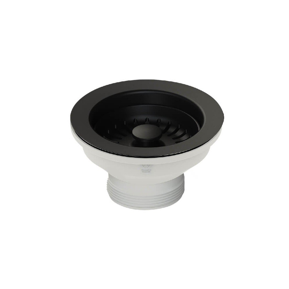 Turner hastings 90x50 basket waste matte black finish.