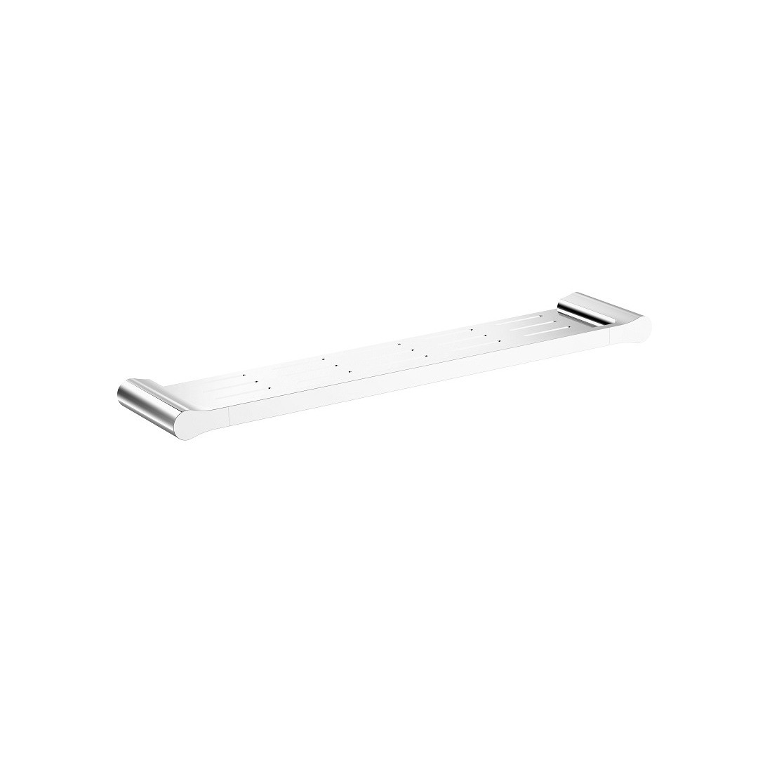 Harmony bassini metal shower shelf chrome finish.
