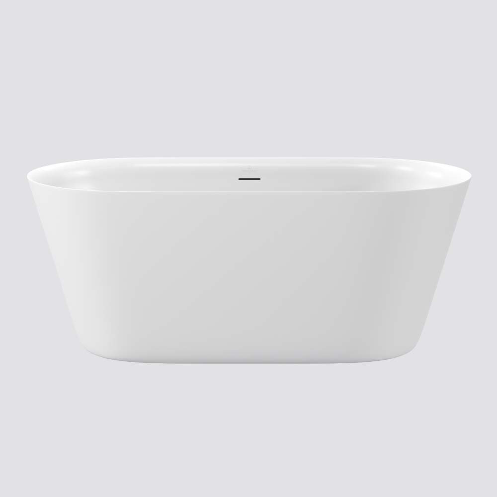 Villeroy & boch o.novo freestanding caststone bath.