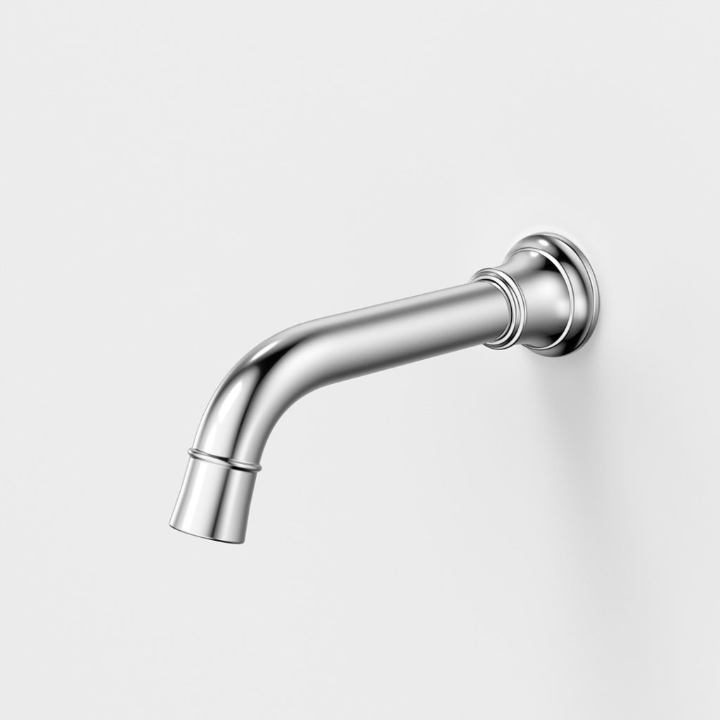 520013C6AF RIVIERE BSN-BTH OUTLET 175MM 6S CH LF Caroma riviere wall bath basin spout chrome finish.