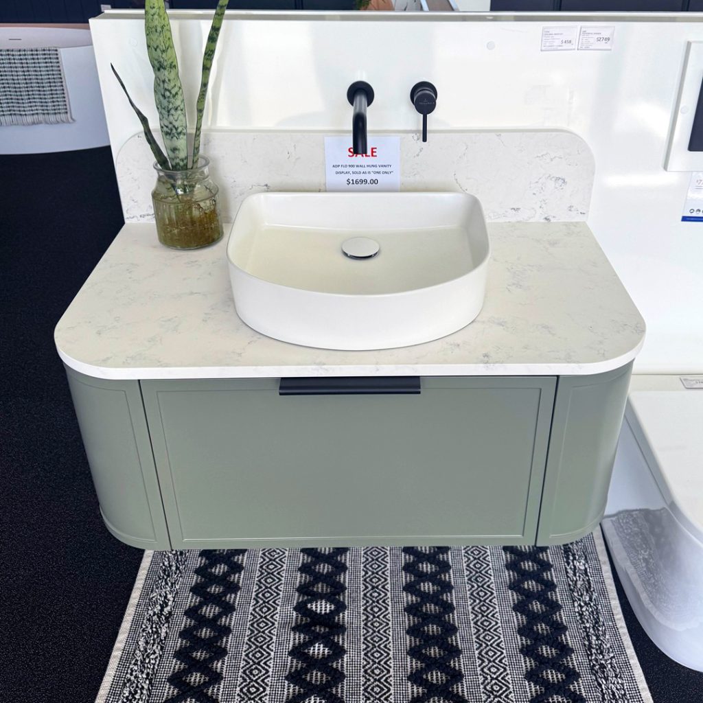ADP flow 900 wall hung vanity ex-display.