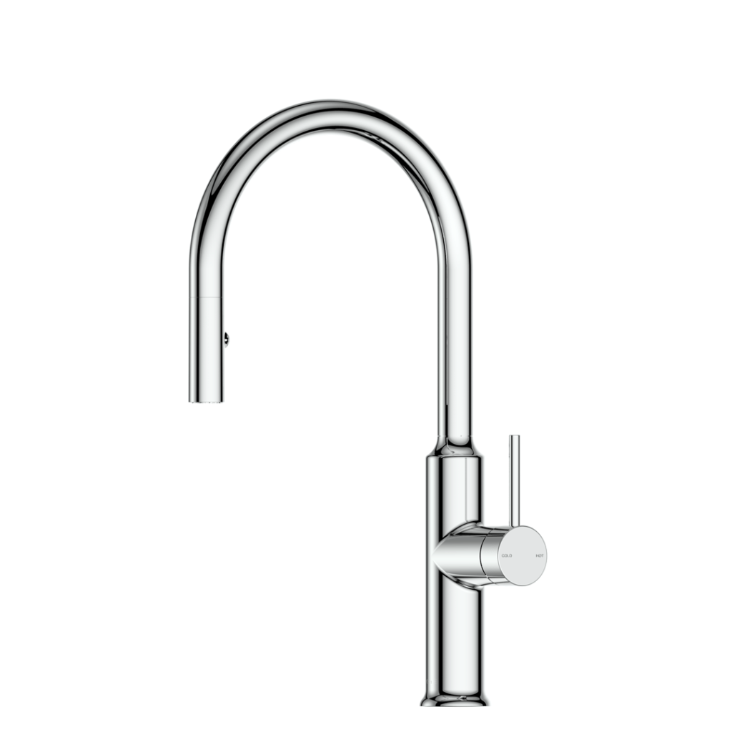Greens tapware optima plus pull down prep sink mixer chrome finish.